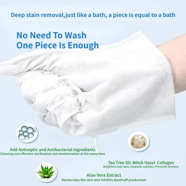 Pet Herbal Spa Antibacterial Cleaning Gloves