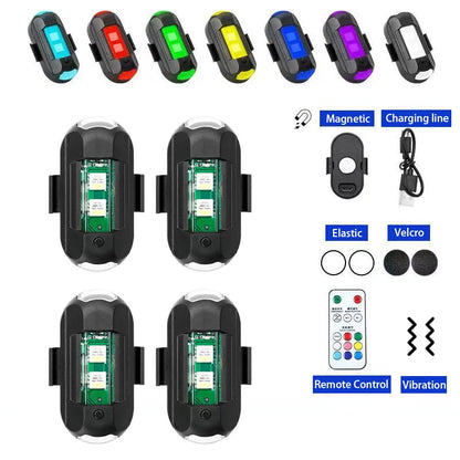 Elite USB LED Strobe: Anti-Collision Signal for Motorcycle and Drone