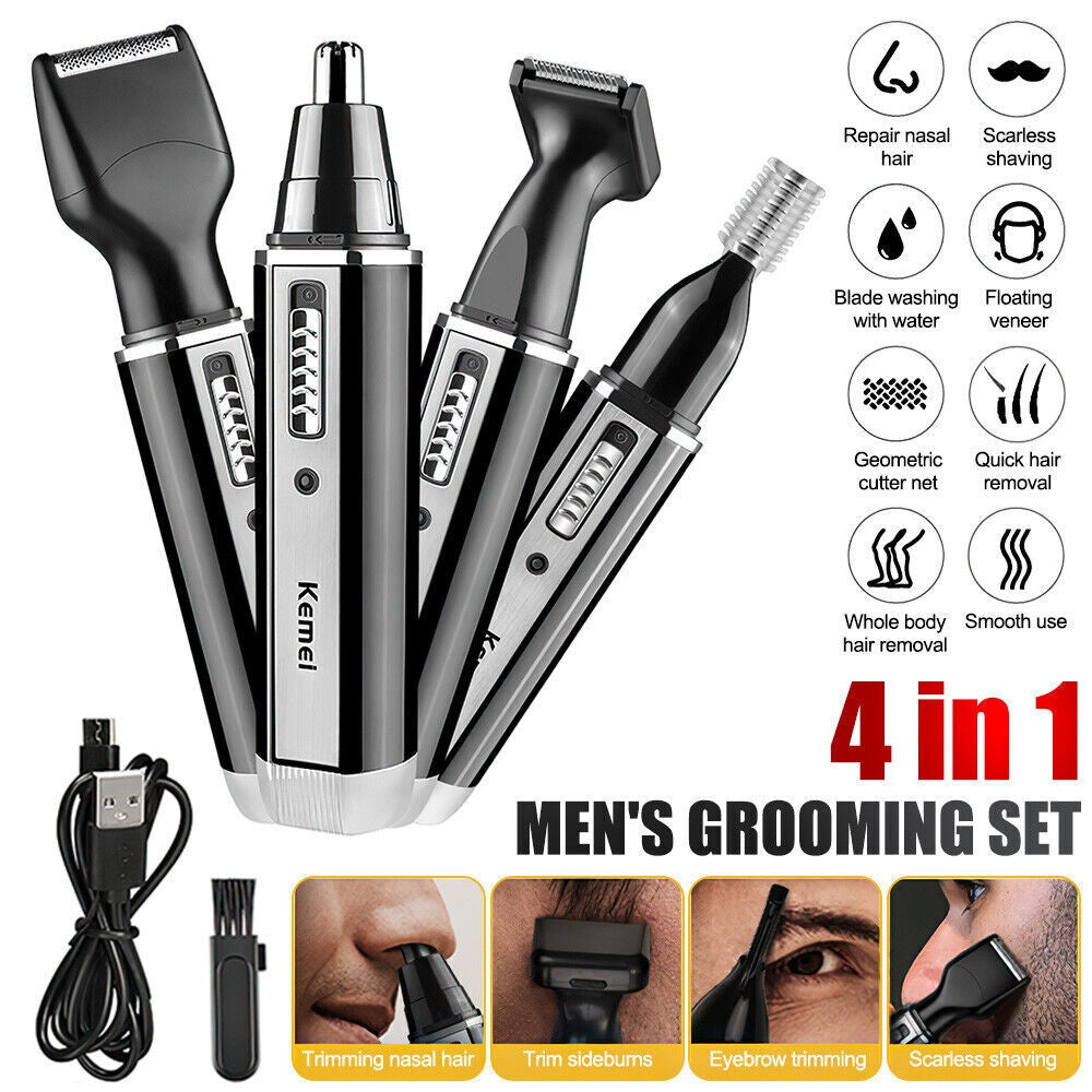 4 In 1 Rechargeable  Shaver Trimmer